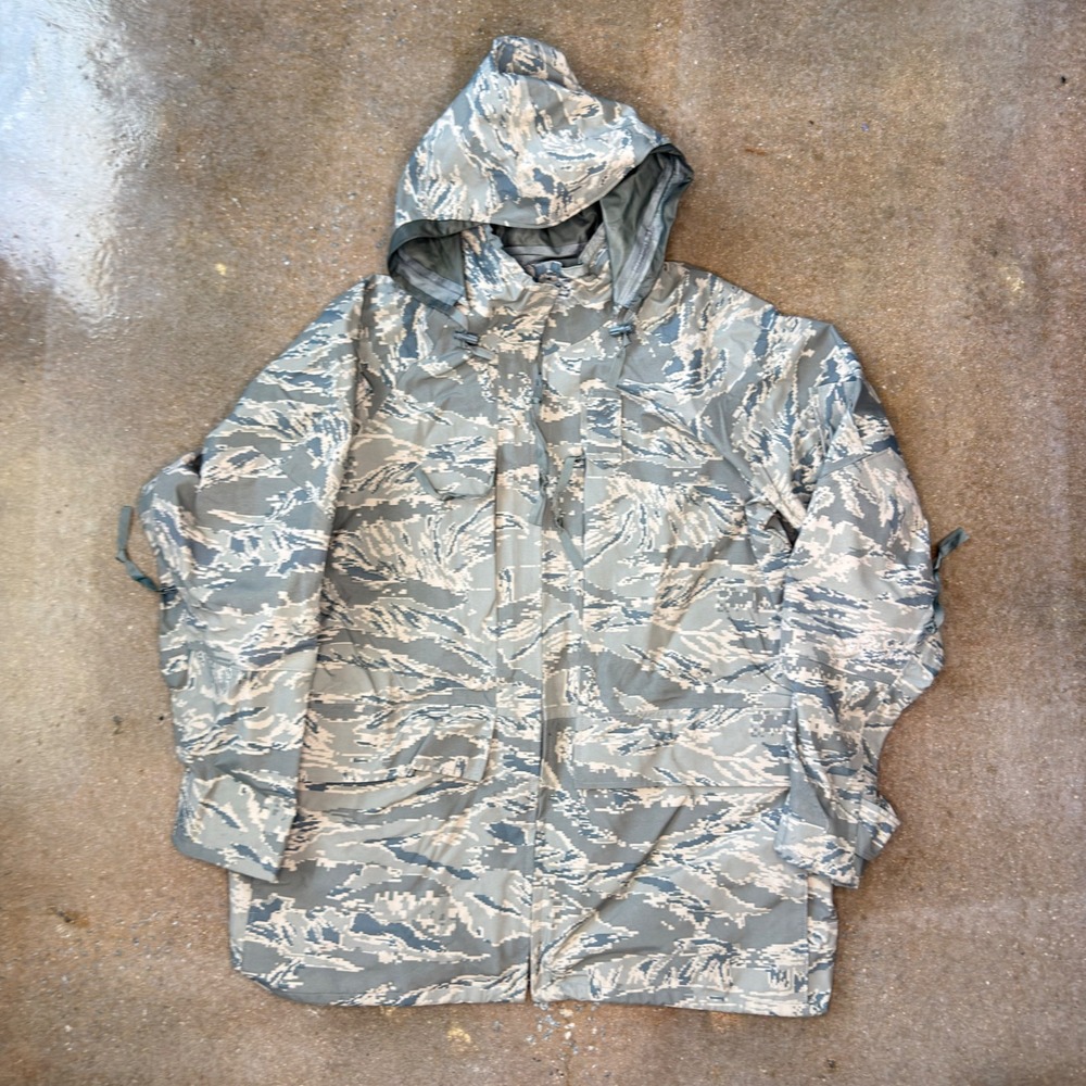 Propper APECS Parka Mens Large Long Digital Tiger Stripe Camo Military Jacket